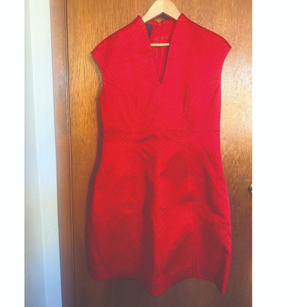 Brand New Size 14 Carlisle Venetian Red Dress. NEW. fully lined 2 pockets